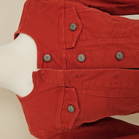 Loft red denim-look jacket - Picture 2 of 5